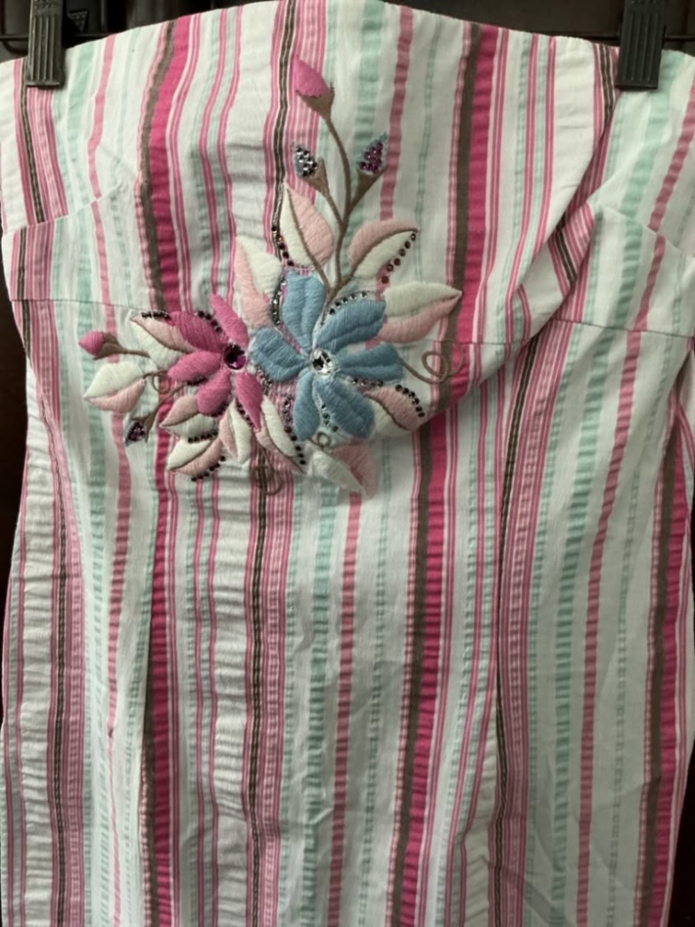 Anthropologie embroidered dress